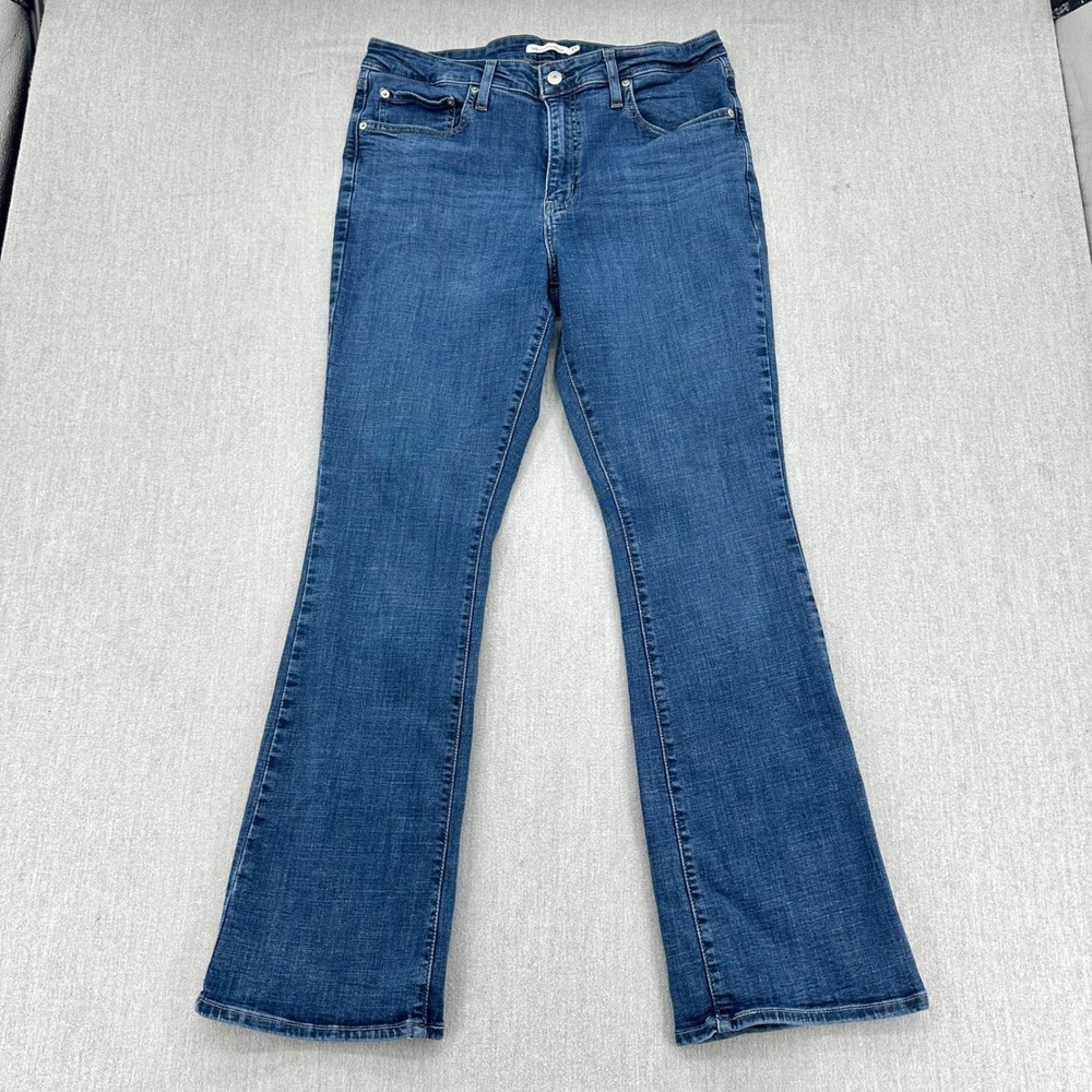 Levi's 725 Jeans Womens 33 Blue High Rise Bootcut Stretch Denim Classic